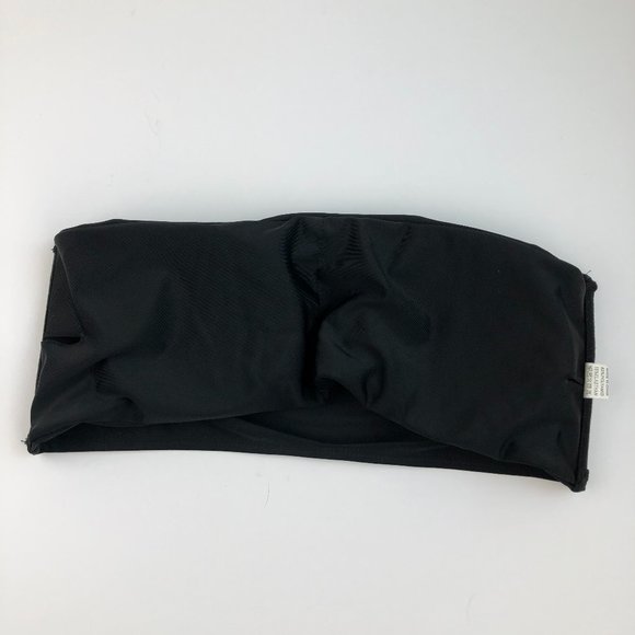 NEW Bandeau Beachy Black Bikini Top Coastal Vacation Festival Boho - Picture 7 of 10